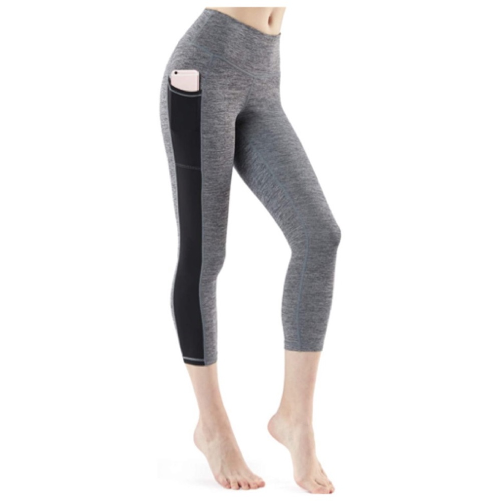 NWT High Waist Yoga Leggings With Pocket Medium - Picture 1 of 6